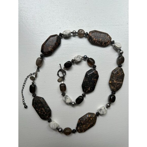 Donna Dressler Necklace & Bracelet Set Beads 925 Sterling Silver - Picture 7 of 13